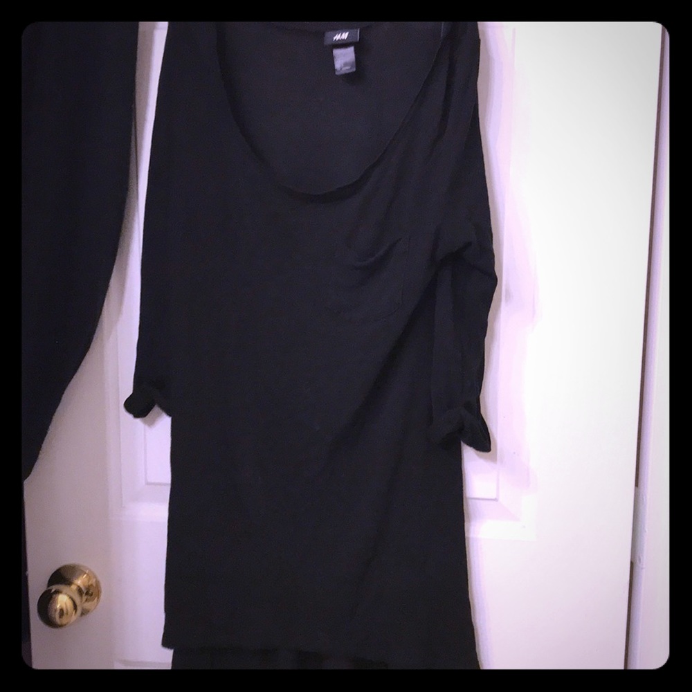 H&M lightweight hi-low t shirt or dress sz S!!